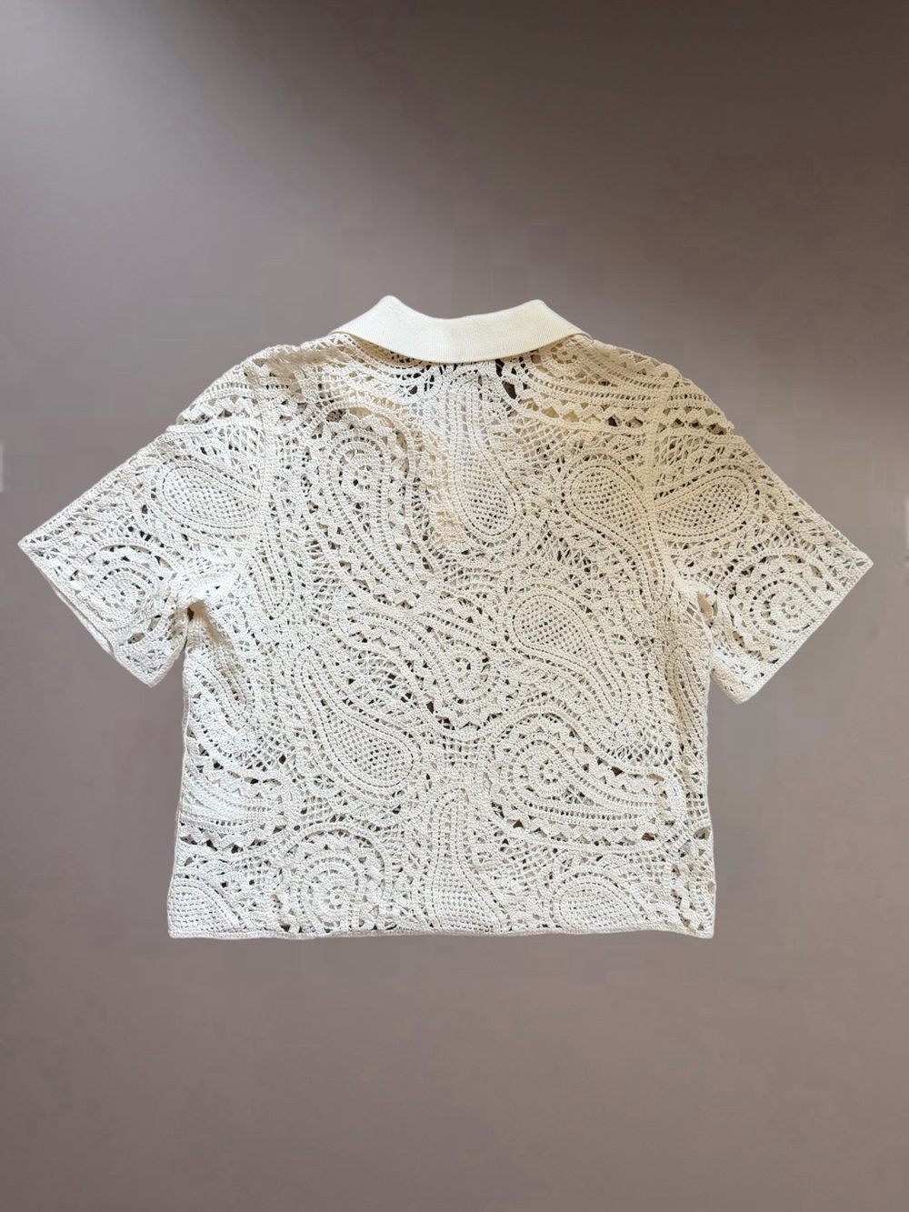 & Other Stories Crochet Paisley Polo NWT size small - Picture 4 of 7